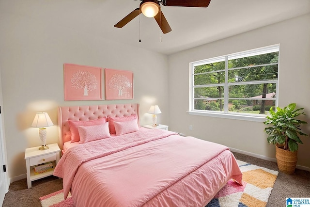 532 Hickory St, Birmingham, AL 35206 - bedroom featuring carpet floors and a ceiling fan