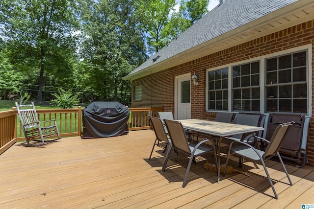 8587 Hayes Rd, Helena, AL 35022 - deck with outdoor dining area and area for grilling