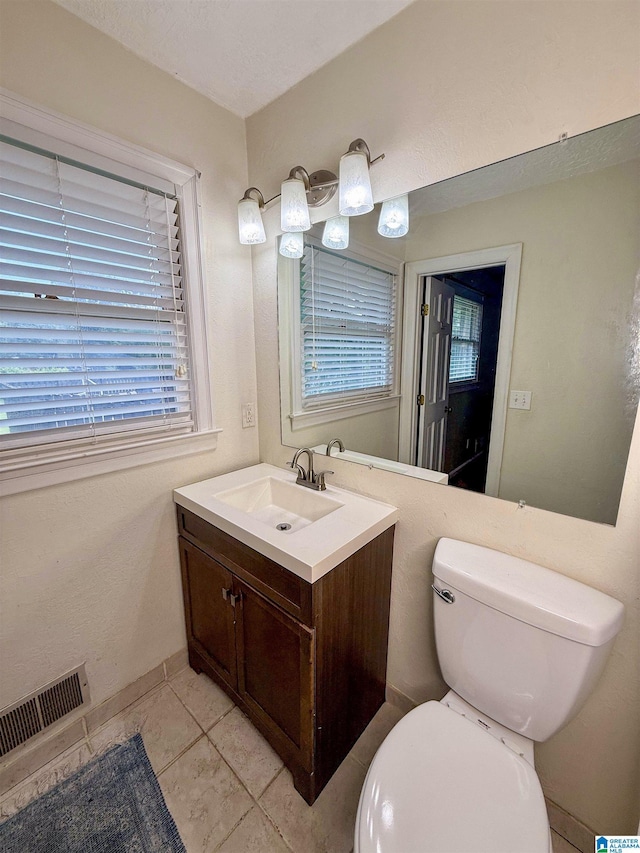 1027 Creek Trl, Anniston, AL 36206 - half bath with vanity and tile patterned flooring