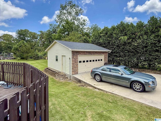 1027 Creek Trl, Anniston, AL 36206 - garage featuring driveway