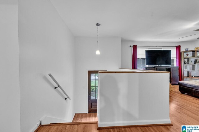 509 Lasalle Ln, Irondale, AL 35210 - foyer featuring wood finished floors and a ceiling fan
