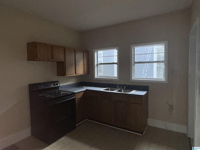 2511 20th Pl, Ensley, Birmingham, AL 35208 - kitchen featuring a sink and black electric range oven