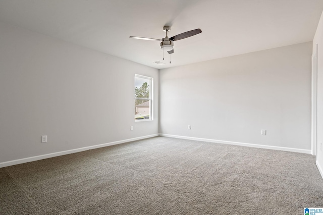 175 Buckhorn Ln, Lincoln, AL 35096 - carpeted empty room featuring a ceiling fan and baseboards