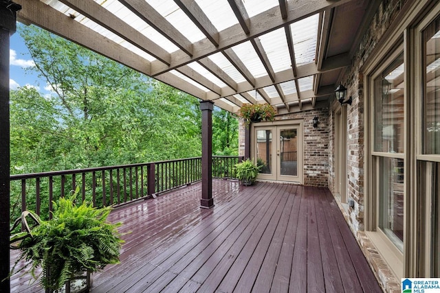 5557 Lakes Edge Dr, Hoover, AL 35242 - deck with french doors