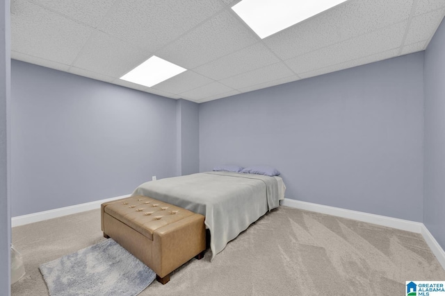 5557 Lakes Edge Dr, Hoover, AL 35242 - bedroom with carpet floors and a paneled ceiling