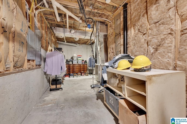 5557 Lakes Edge Dr, Hoover, AL 35242 - unfinished below grade area with electric panel