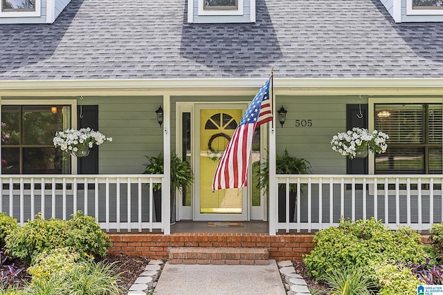 505 Waterside Cir, Mccalla, AL 35111 - entrance to property with roof with shingles and a porch