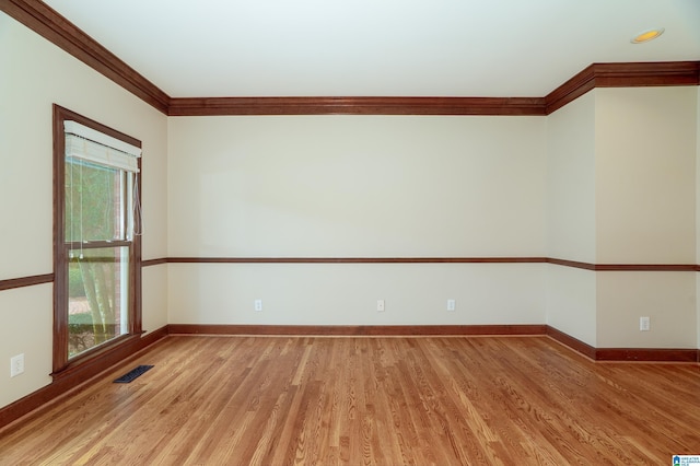 3357 Afton Ln, Birmingham, AL 35242 - unfurnished room featuring ornamental molding, light wood-type flooring, and plenty of natural light