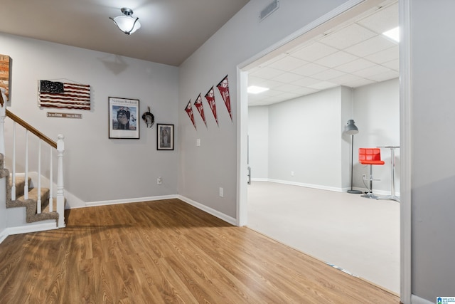4067 Milners Cres, Hoover, AL 35242 - foyer with stairs and wood finished floors