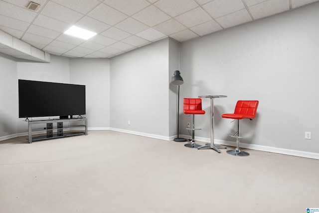 4067 Milners Cres, Hoover, AL 35242 - recreation room with concrete flooring and baseboards