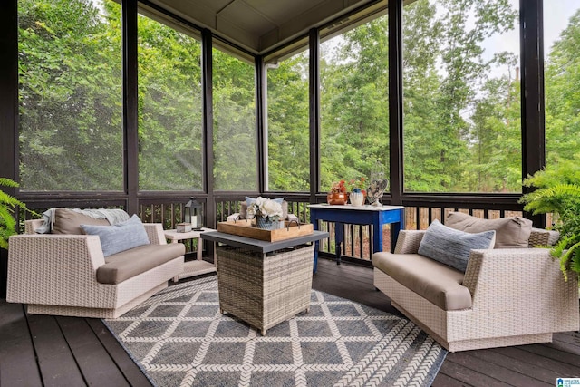 4067 Milners Cres, Hoover, AL 35242 - sunroom with an outdoor living space and plenty of natural light