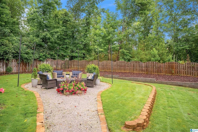 4067 Milners Cres, Hoover, AL 35242 - fenced backyard with a patio and outdoor lounge area