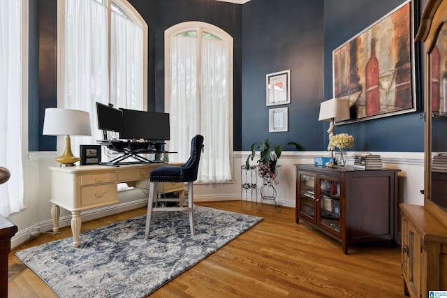 4067 Milners Cres, Hoover, AL 35242 - office space with wood finished floors and a wainscoted wall