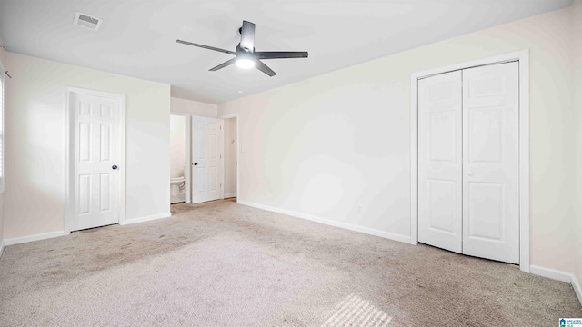 2653 NE Janice Cir, Birmingham, AL 35235 - unfurnished bedroom with carpet flooring, ensuite bathroom, and a ceiling fan