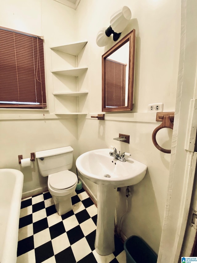 672 Websters Chapel Rd, Wellington, AL 36279 - bathroom with tile patterned floors and toilet