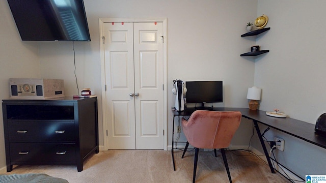 2049 Forest Lakes Ln, Sterrett, AL 35147 - home office with light colored carpet and baseboards