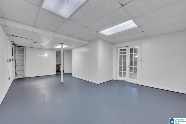 7741 John Pelham Trl, Mccalla, AL 35111 - finished basement featuring a paneled ceiling and baseboards