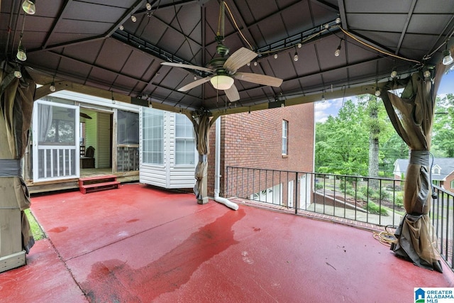 7741 John Pelham Trl, Mccalla, AL 35111 - view of patio with a gazebo and a ceiling fan