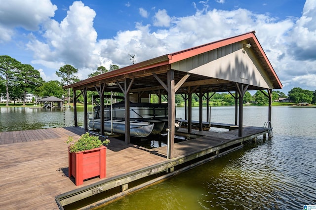 212 Bellbrook Dr, Cropwell, AL 35054 - dock featuring boat lift and a water view