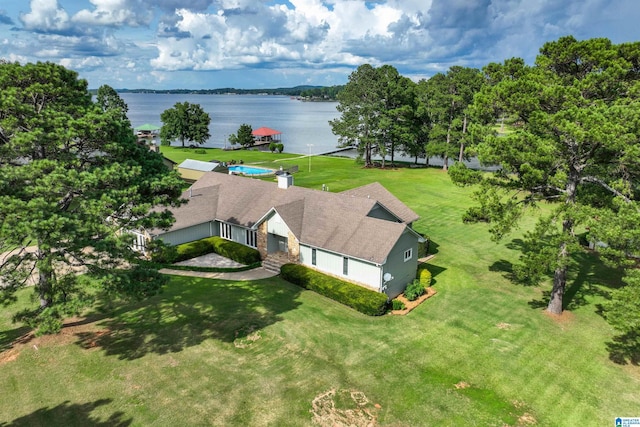212 Bellbrook Dr, Cropwell, AL 35054 - aerial view of property and surrounding area with a nearby body of water