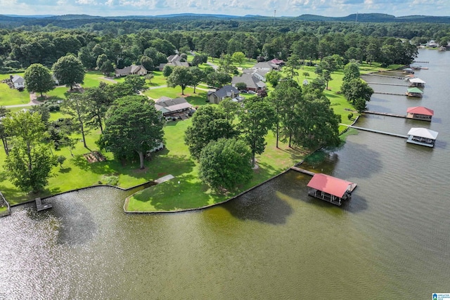 212 Bellbrook Dr, Cropwell, AL 35054 - aerial view of a nearby body of water and a heavily wooded area