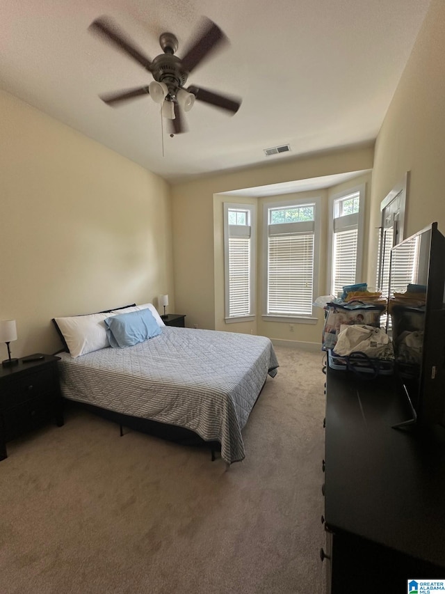 5433 Wisteria Trce, Trussville, AL 35173 - bedroom featuring carpet floors and a ceiling fan