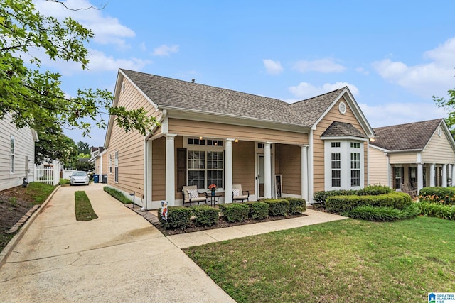 5433 Wisteria Trce, Trussville, AL 35173 - view of front of house featuring concrete driveway, a porch, roof with shingles, and outdoor lounge area