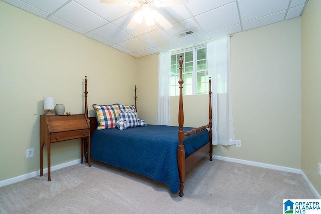 214 Quail Ridge Rd, Helena, AL 35080 - bedroom with light carpet and a drop ceiling