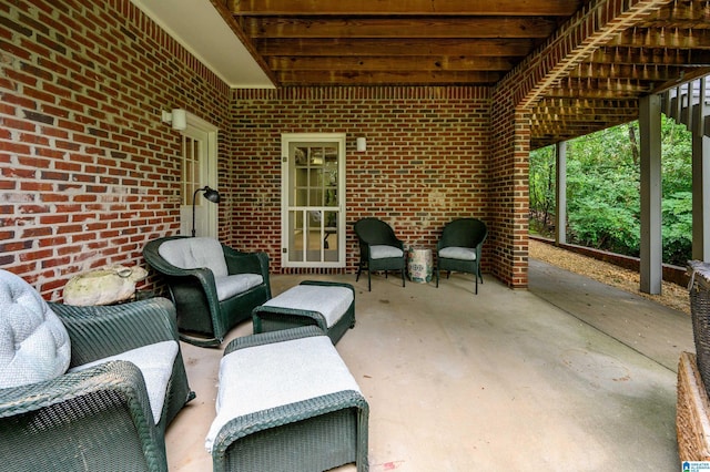 101 Mountain Ave, Mountain Brook, AL 35213 - view of patio featuring an outdoor living space