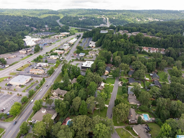 3224 Monte Doro Dr, Hoover, AL 35216 - aerial overview of property's location with a heavily wooded area