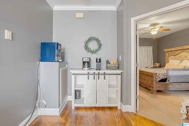 664 Jent Rd, Cordova, AL 35550 - bedroom with wood finished floors and ornamental molding