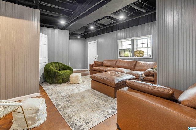 664 Jent Rd, Cordova, AL 35550 - living area featuring concrete floors and baseboards