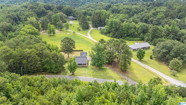 664 Jent Rd, Cordova, AL 35550 - aerial view of property and surrounding area with a forest