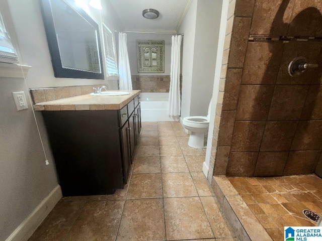 2030 Carraway St, Birmingham, AL 35235 - bathroom with crown molding and vanity