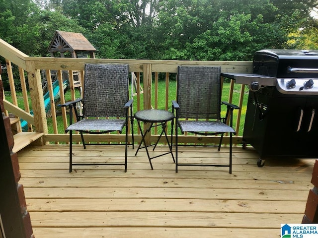 2030 Carraway St, Birmingham, AL 35235 - wooden deck featuring grilling area