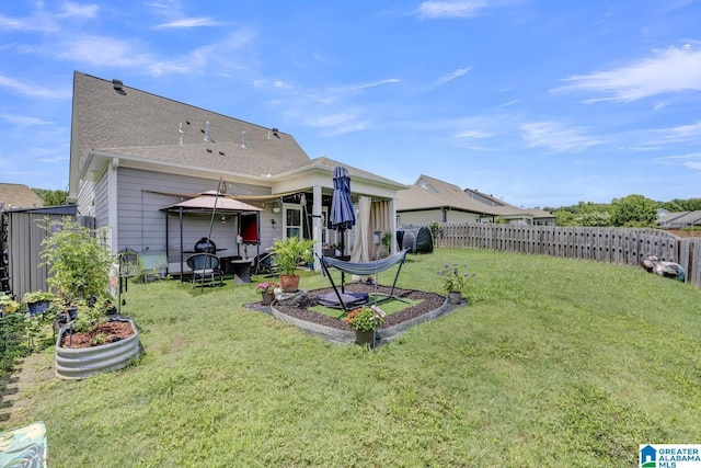 2165 Overlook Pl, Trussville, AL 35173 - back of house with a gazebo and a fenced backyard