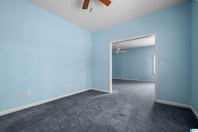 147 Old Brook Pl, Birmingham, AL 35242 - unfurnished room with ceiling fan and dark colored carpet