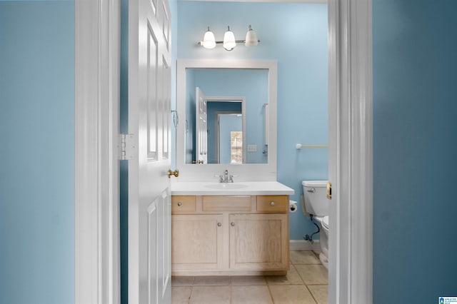 147 Old Brook Pl, Birmingham, AL 35242 - half bathroom with tile patterned flooring and vanity