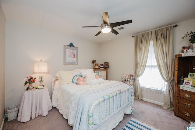 2418 Richelieu Ln, Hoover, AL 35216 - carpeted bedroom with baseboards and ceiling fan