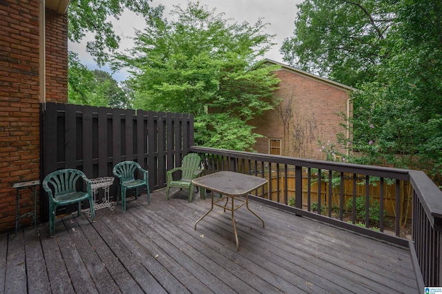 2418 Richelieu Ln, Hoover, AL 35216 - view of wooden deck