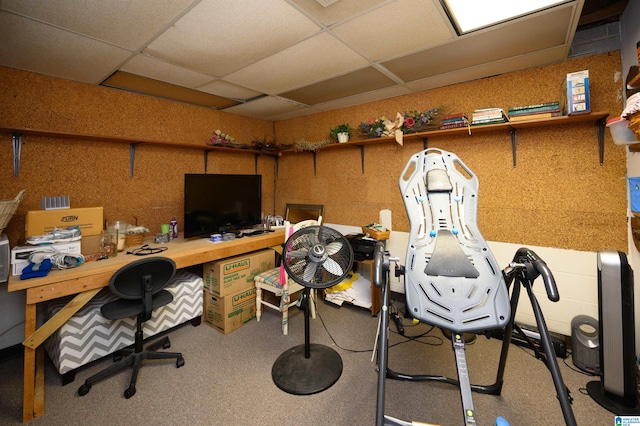 2418 Richelieu Ln, Hoover, AL 35216 - office featuring a paneled ceiling