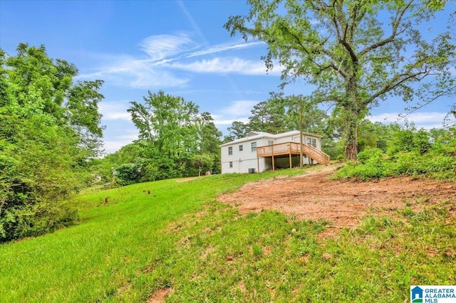 1818 Hillcrest Rd NE, Center Point, AL 35215 - view of yard with a deck