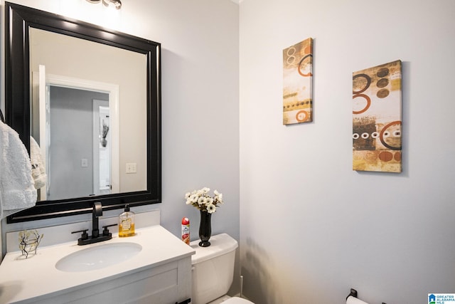 832 Meadow Ridge Ln, Birmingham, AL 35242 - bathroom featuring toilet and vanity
