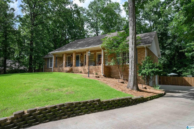 3204 Woodford Way, Birmingham, AL 35242 - ranch-style home featuring a porch, brick siding, and roof with shingles