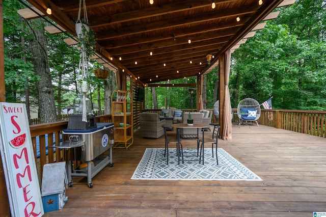 3204 Woodford Way, Birmingham, AL 35242 - deck with outdoor dining area
