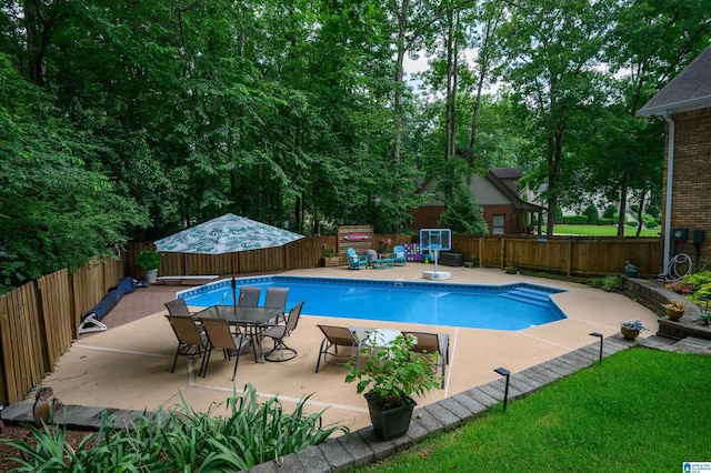 3204 Woodford Way, Birmingham, AL 35242 - view of swimming pool featuring a fenced backyard and a patio