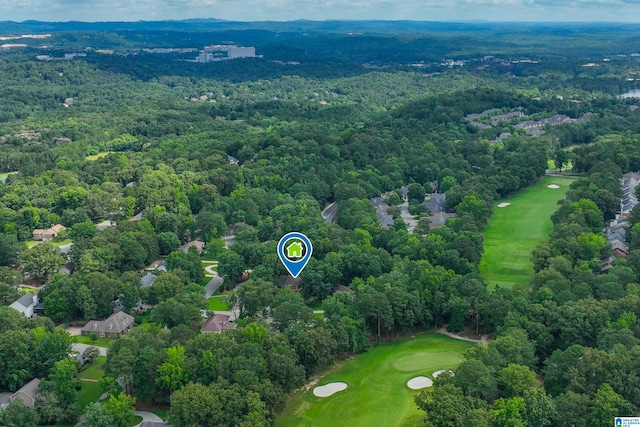 3204 Woodford Way, Birmingham, AL 35242 - drone / aerial view of a golf club and a heavily wooded area