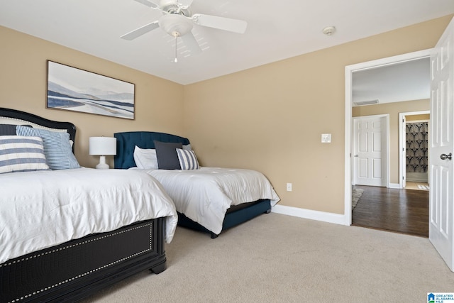 5912 Waterscape Pass, Hoover, AL 35244 - bedroom featuring carpet and ceiling fan