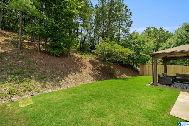 5912 Waterscape Pass, Hoover, AL 35244 - view of yard with a gazebo, an outdoor hangout area, and a patio area