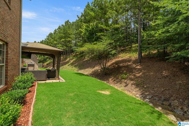 5912 Waterscape Pass, Hoover, AL 35244 - view of grassy yard with a gazebo and an outdoor hangout area